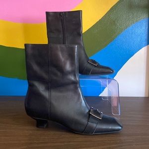 Naturalizer kitten heel boots